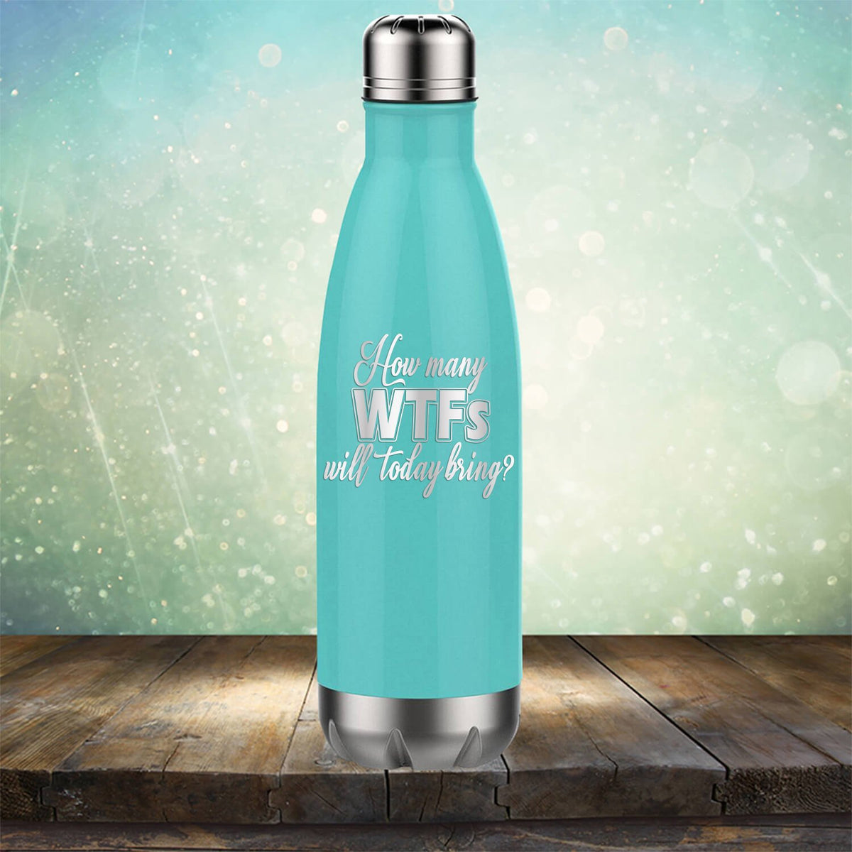 How Many WTFs Will Today Bring - Laser Etched Tumbler Mug