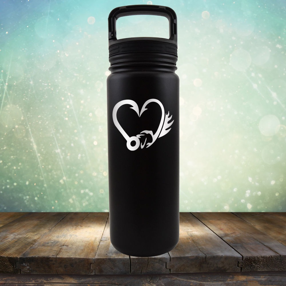 Fish Hook Love - Laser Etched Tumbler Mug