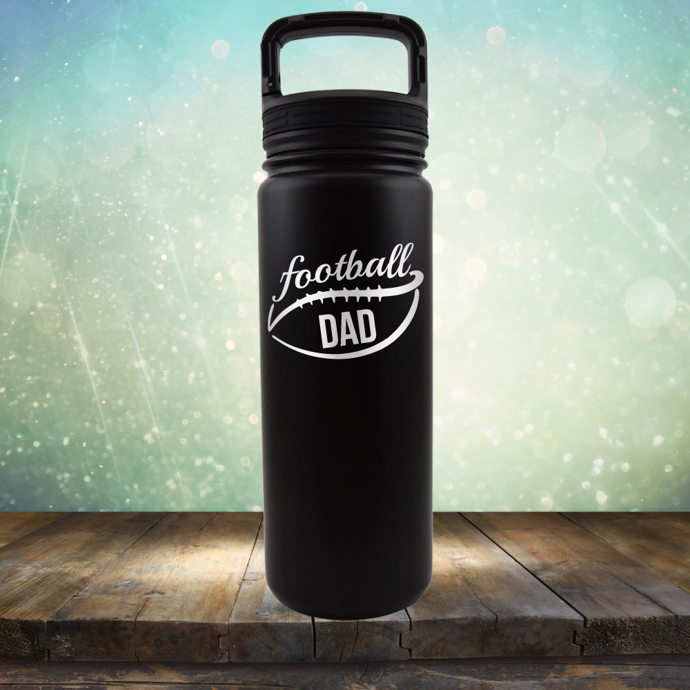 Football Dad - Laser Etched Tumbler Mug