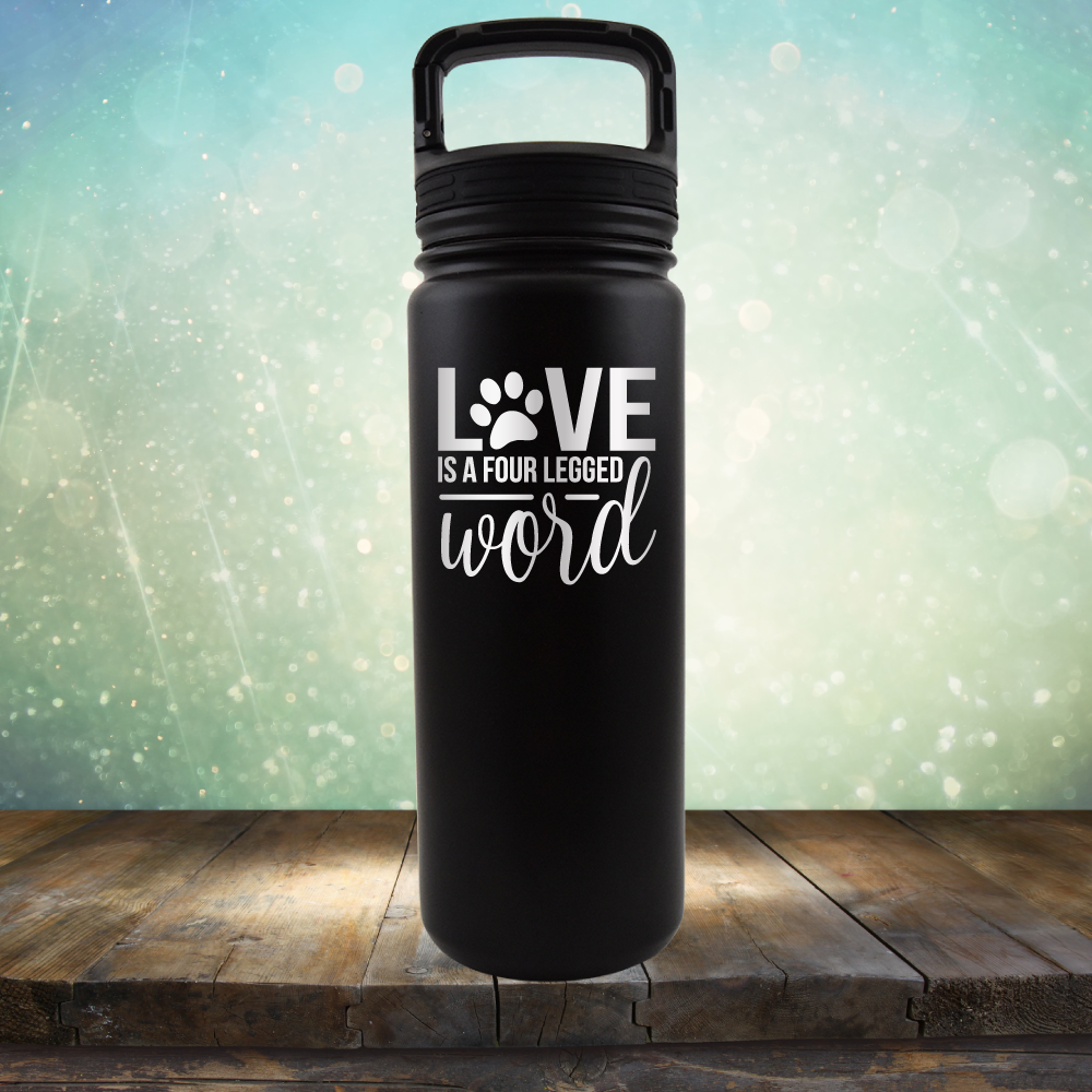 Love is A Four Legged Word - Laser Etched Tumbler Mug