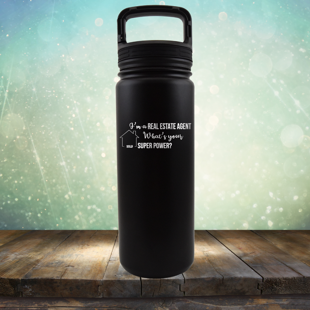 Real Estate Agent Super Power - Laser Etched Tumbler Mug