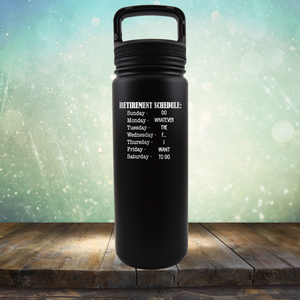 Retirement Schedule - Laser Etched Tumbler Mug