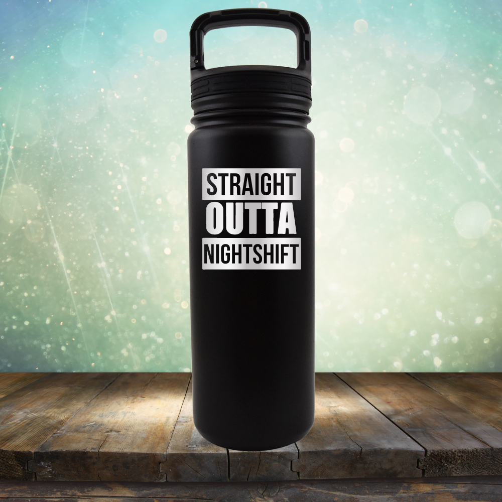 Straight Outta Night Shift - Laser Etched Tumbler Mug