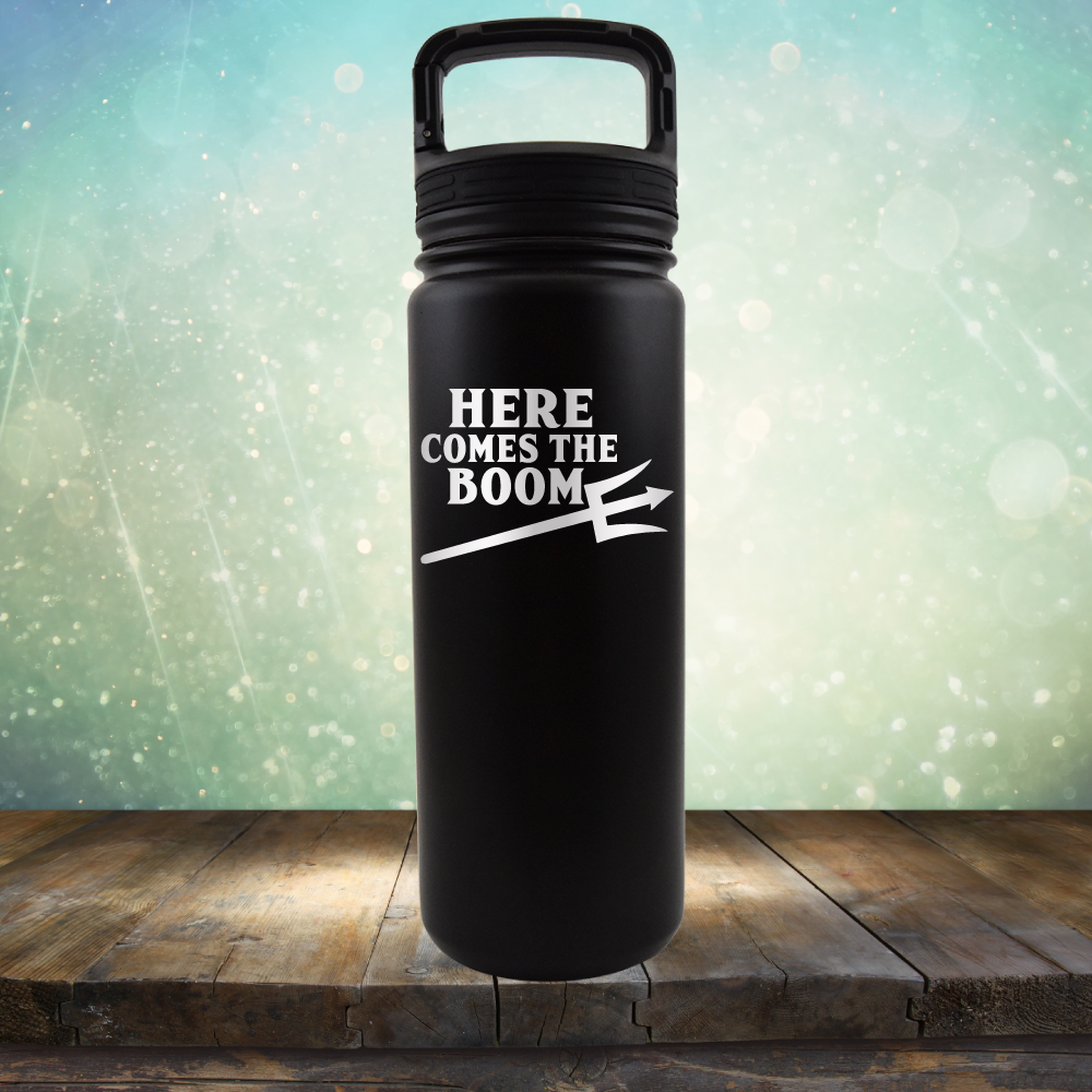 Here Comes The Boom - Laser Etched Tumbler Mug