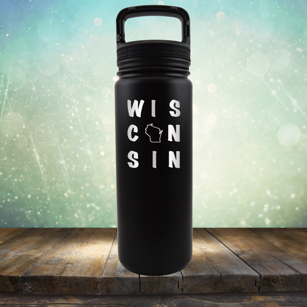 Wisconsin Written Out - Laser Etched Tumbler Mug