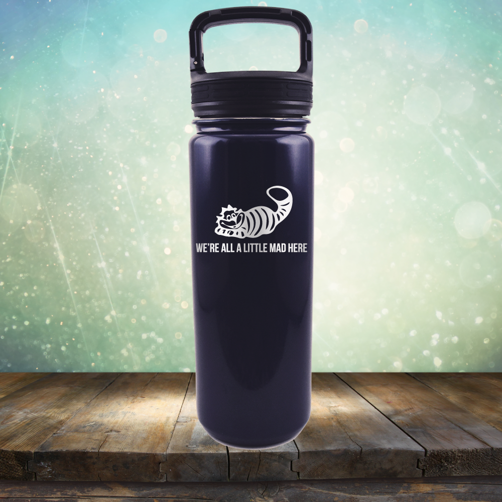 We&#39;re All A Little Mad Here - Laser Etched Tumbler Mug