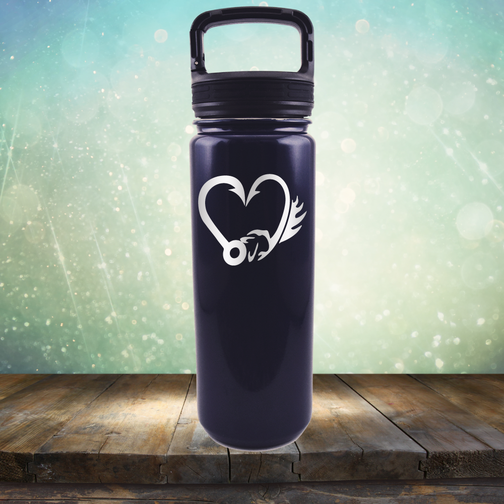 Fish Hook Love - Laser Etched Tumbler Mug