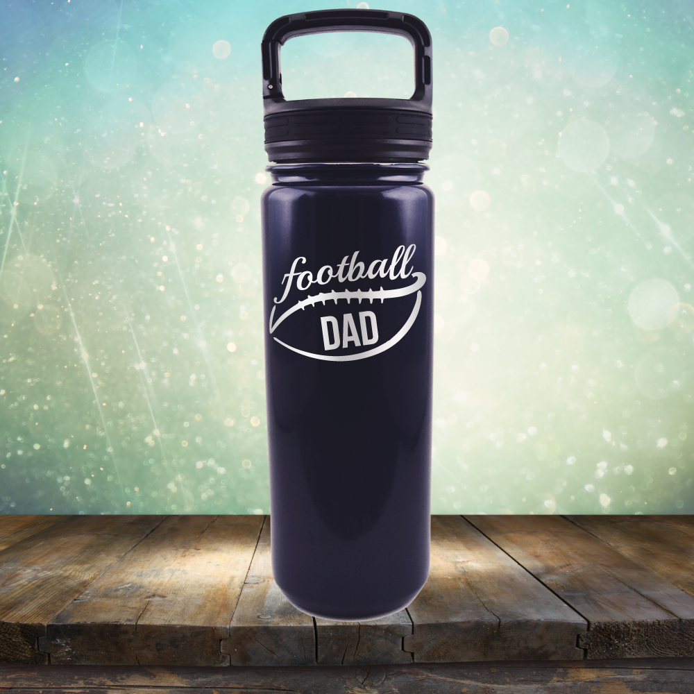 Football Dad - Laser Etched Tumbler Mug