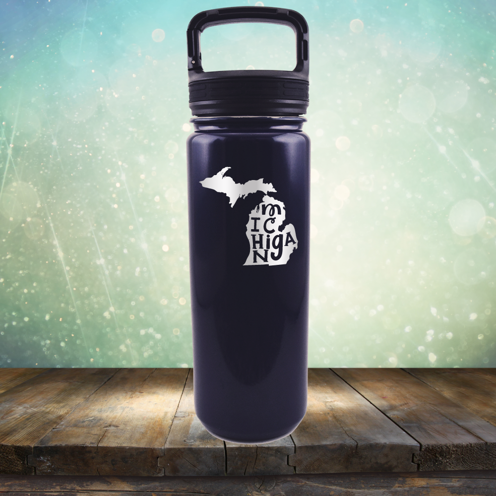 Michigan Outline - Laser Etched Tumbler Mug
