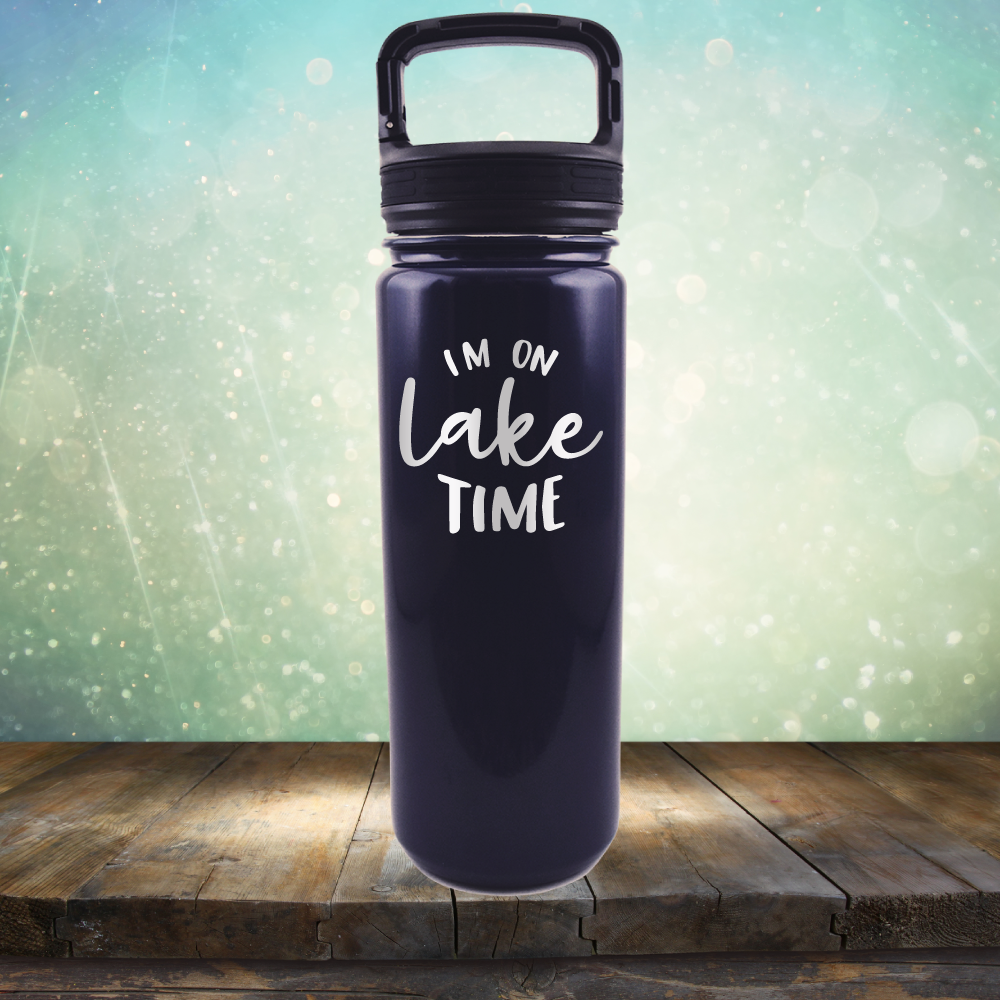 I&#39;m on Lake Time - Laser Etched Tumbler Mug