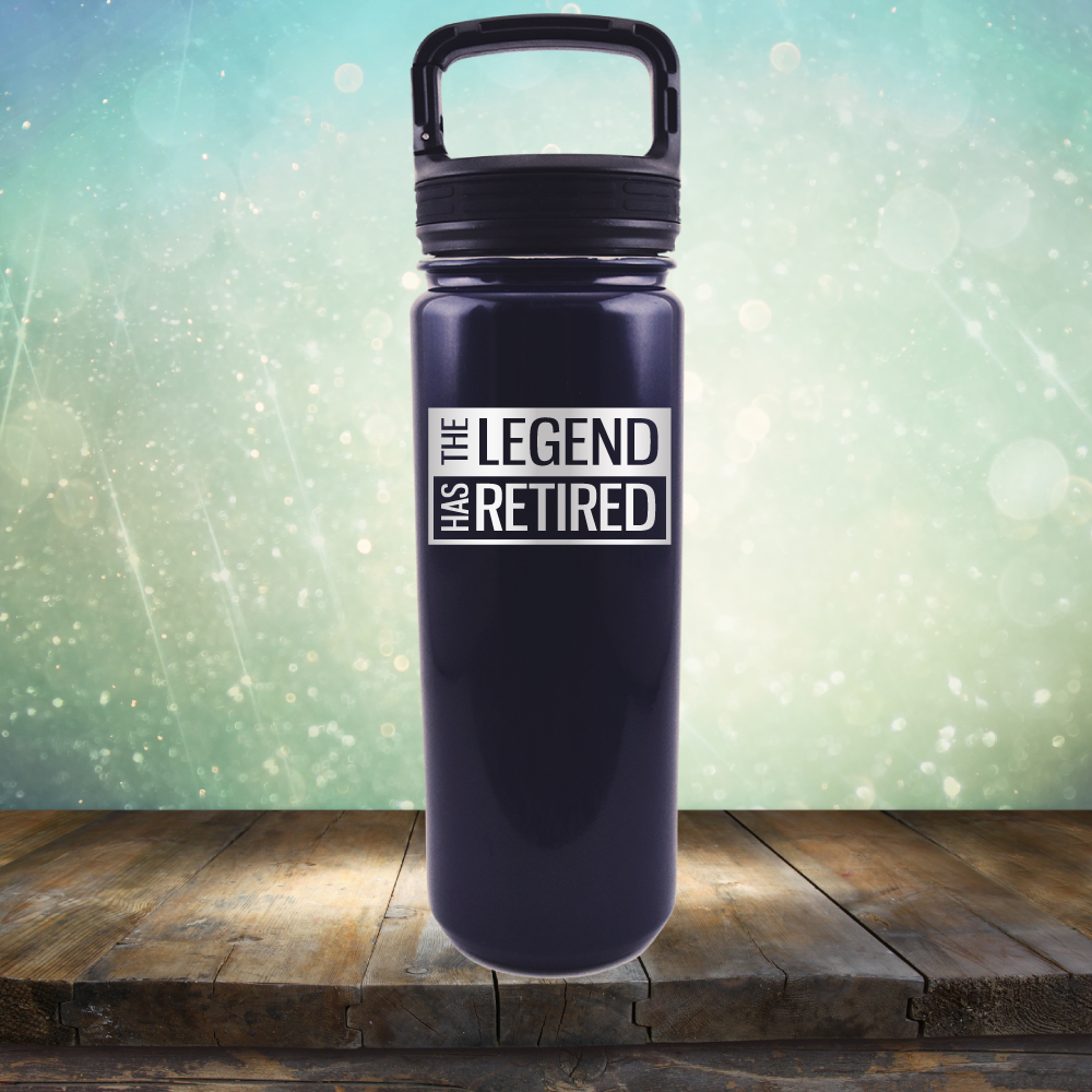 The Legend has Retired - Laser Etched Tumbler Mug