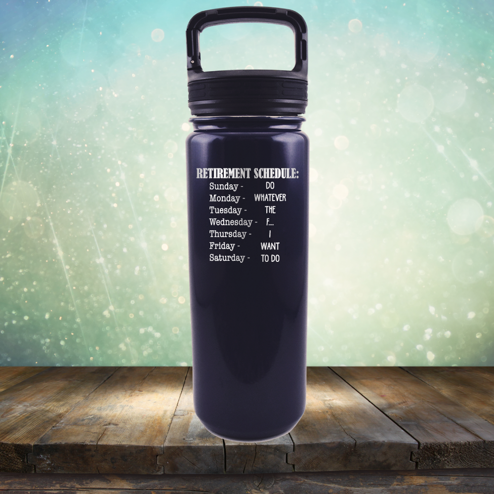 Retirement Schedule - Laser Etched Tumbler Mug