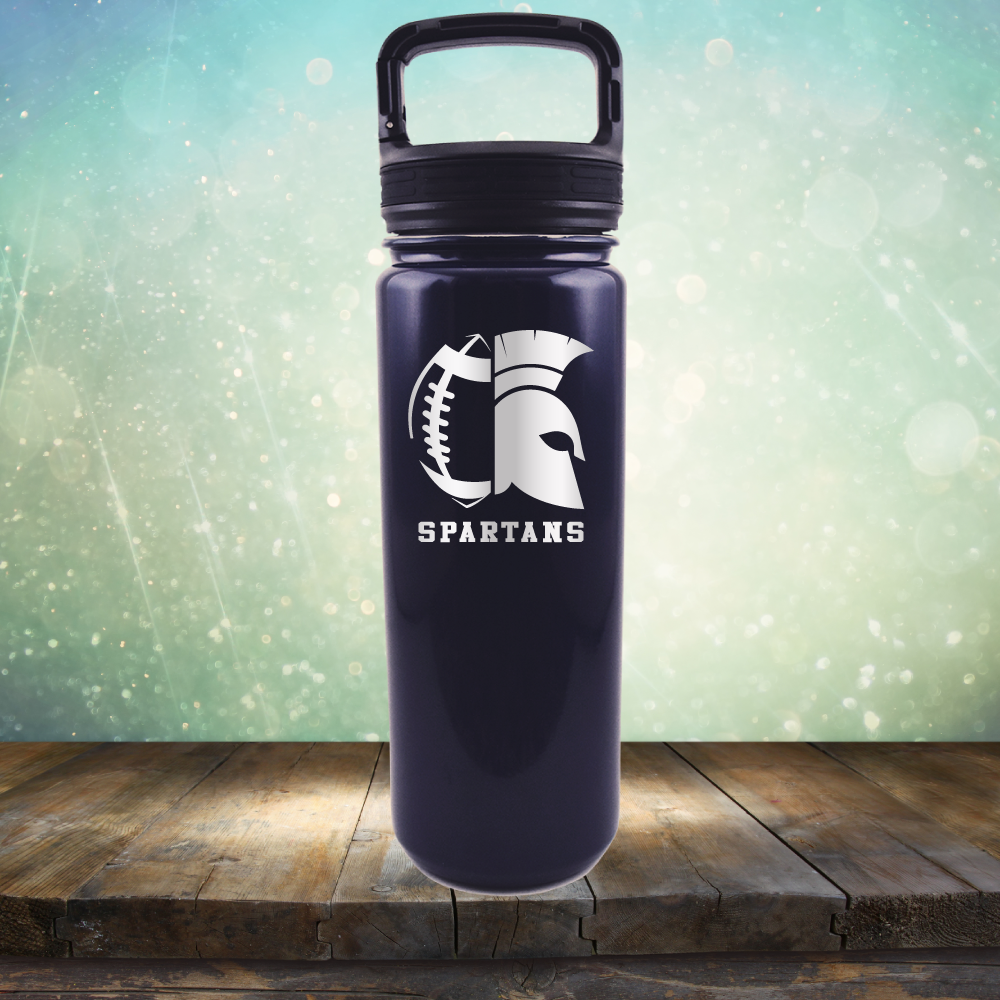 Spartans Football - Laser Etched Tumbler Mug