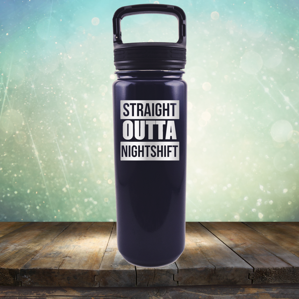 Straight Outta Night Shift - Laser Etched Tumbler Mug