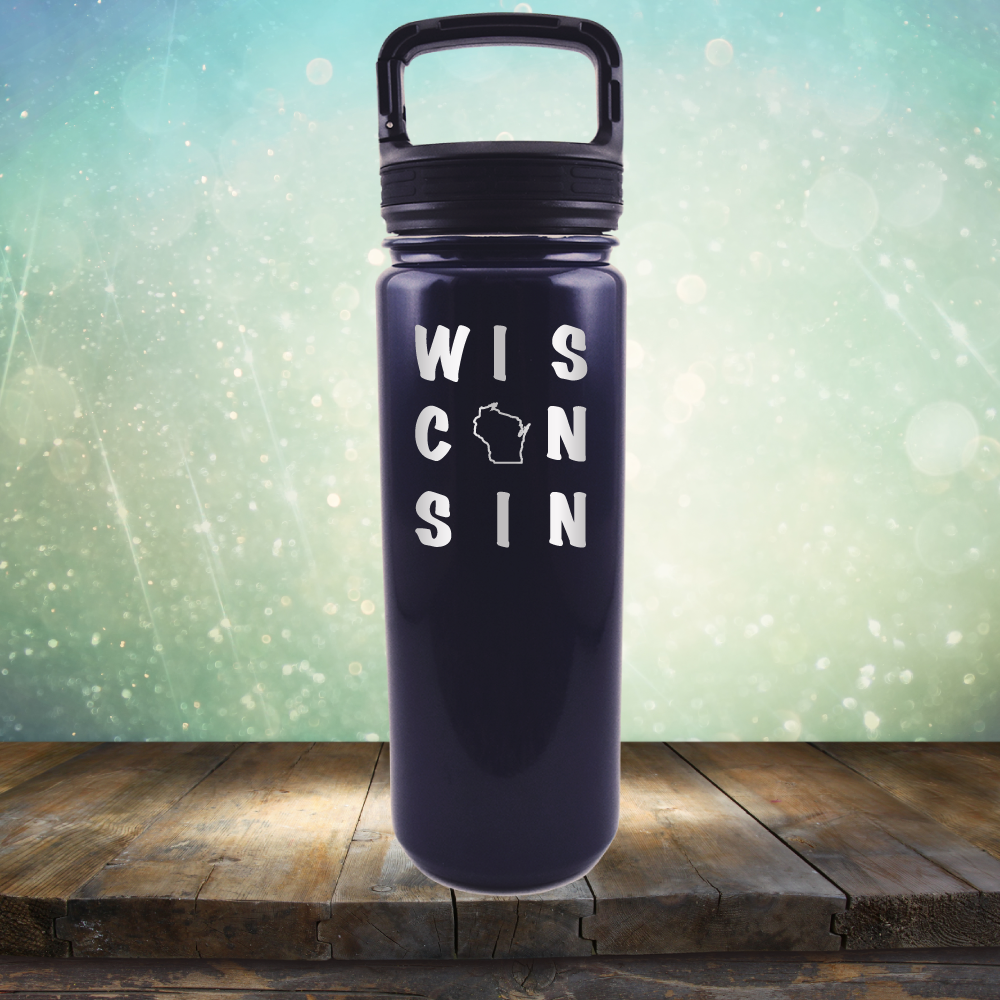 Wisconsin Written Out - Laser Etched Tumbler Mug