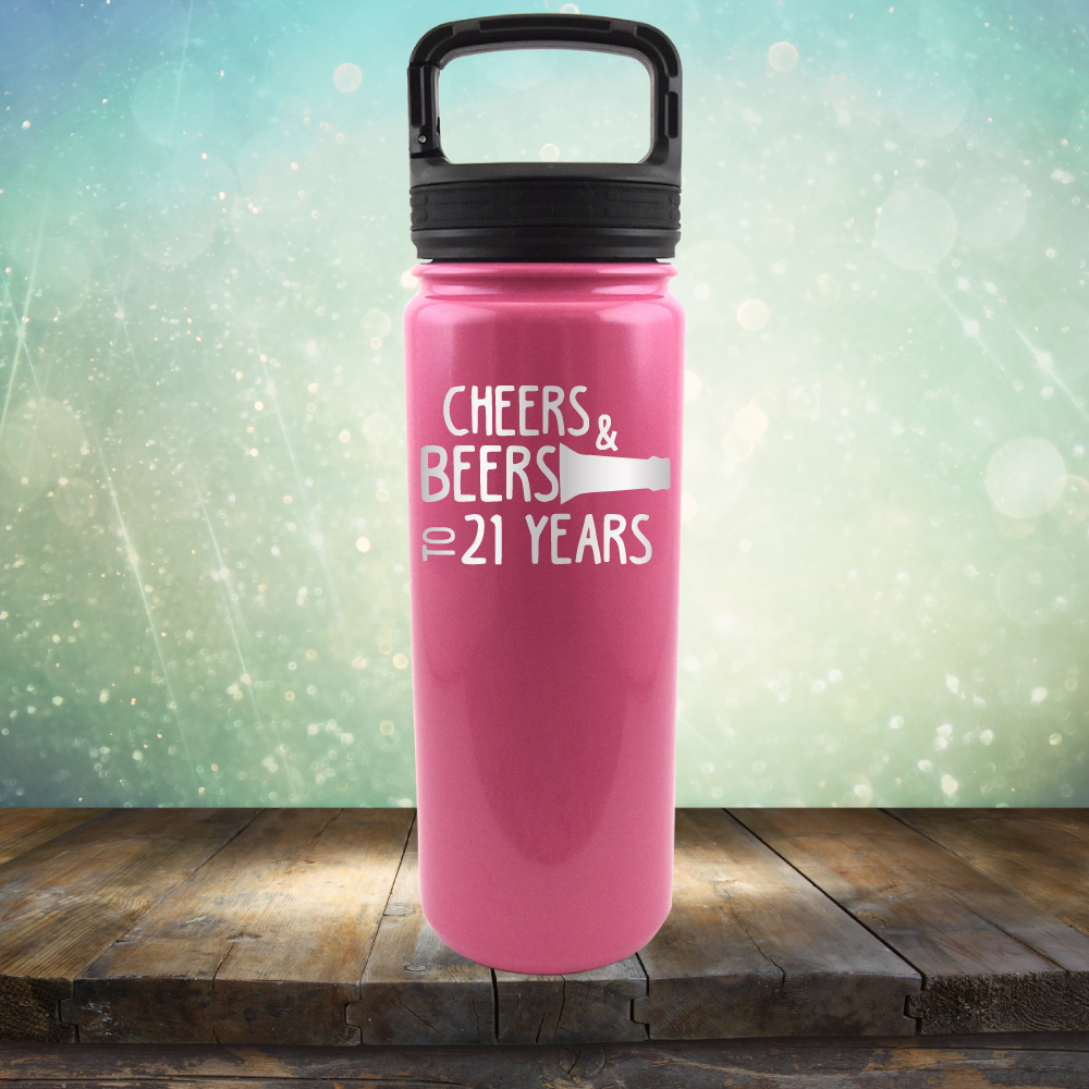 Cheers & Beers to 21 Years - Laser Etched Tumbler Mug