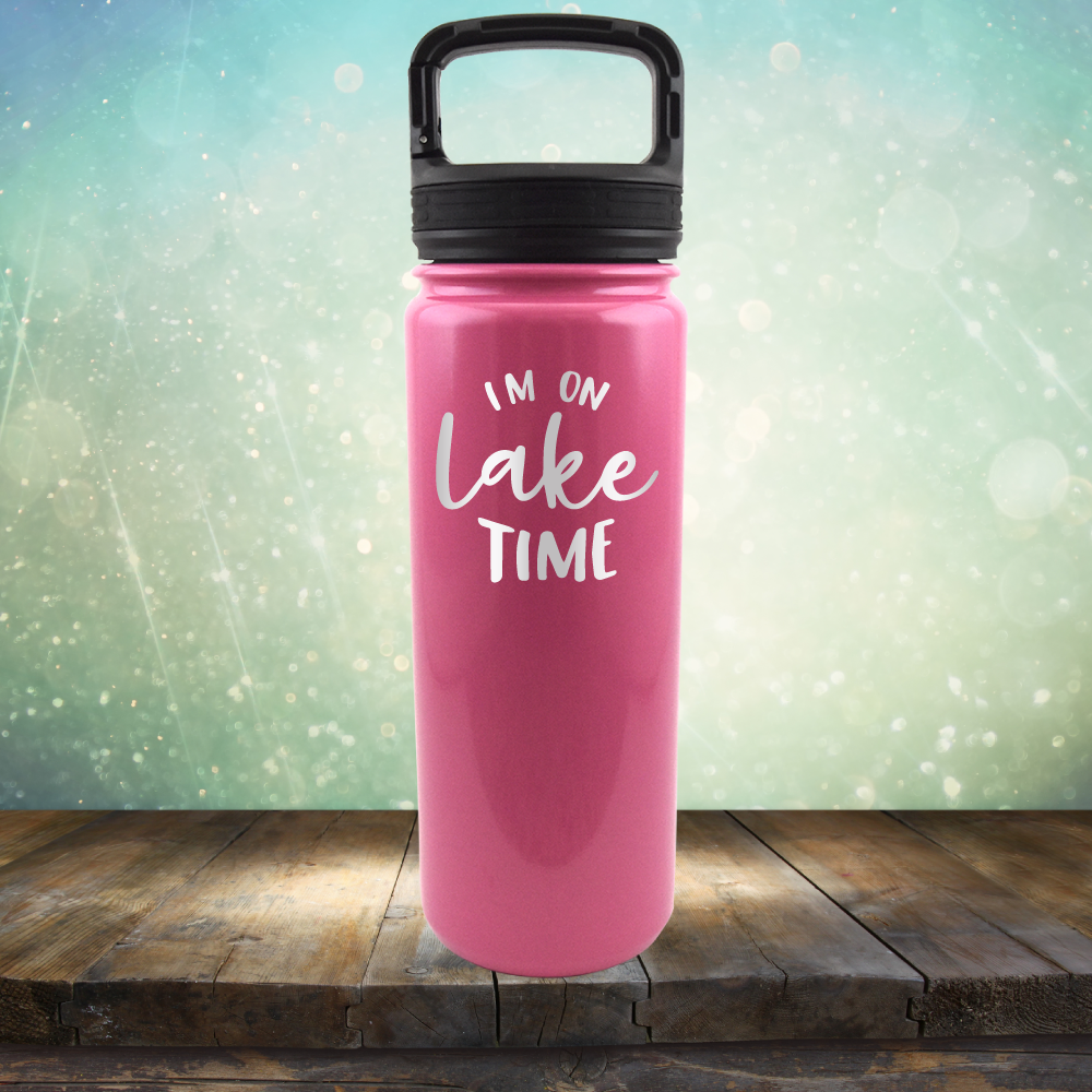 I&#39;m on Lake Time - Laser Etched Tumbler Mug