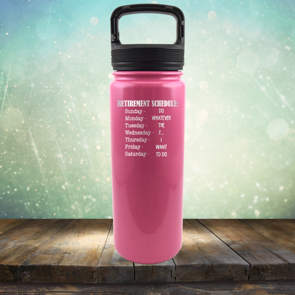 Retirement Schedule - Laser Etched Tumbler Mug