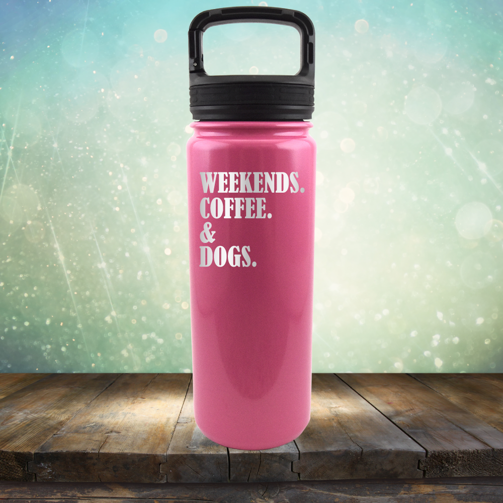 Weekends, Coffee &amp; Dogs - Laser Etched Tumbler Mug