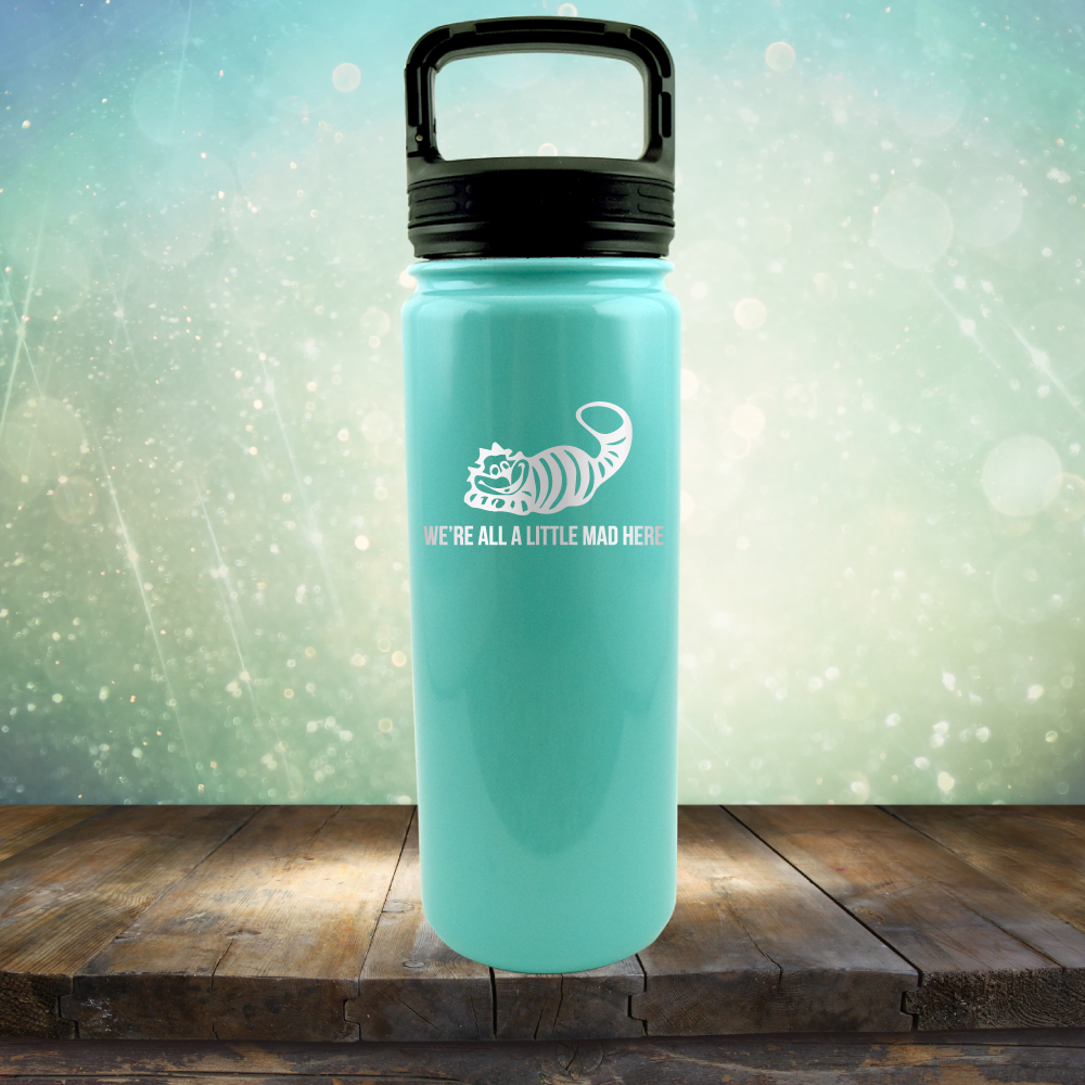 We&#39;re All A Little Mad Here - Laser Etched Tumbler Mug