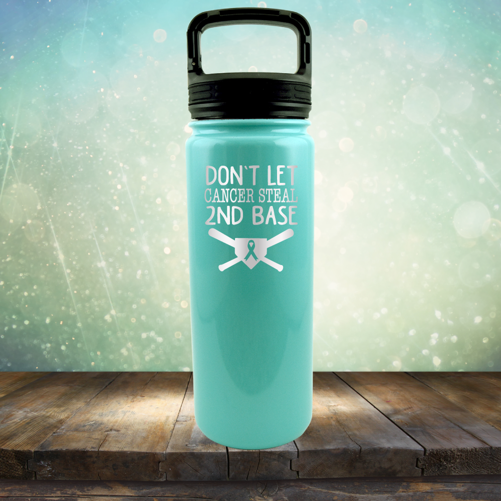 Don&#39;t Let Cancer Steal 2nd Base - Laser Etched Tumbler Mug