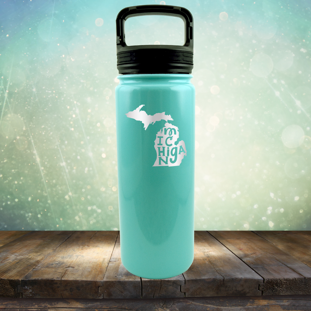 Michigan Outline - Laser Etched Tumbler Mug