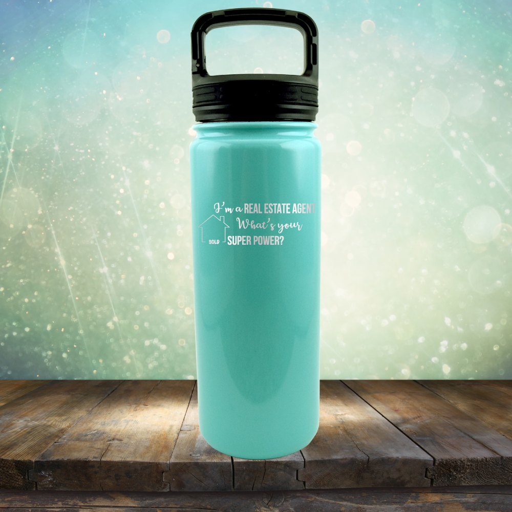 Real Estate Agent Super Power - Laser Etched Tumbler Mug