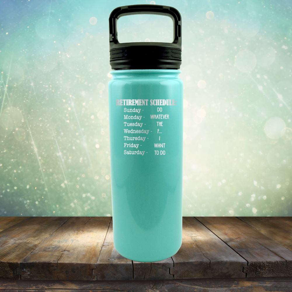 Retirement Schedule - Laser Etched Tumbler Mug