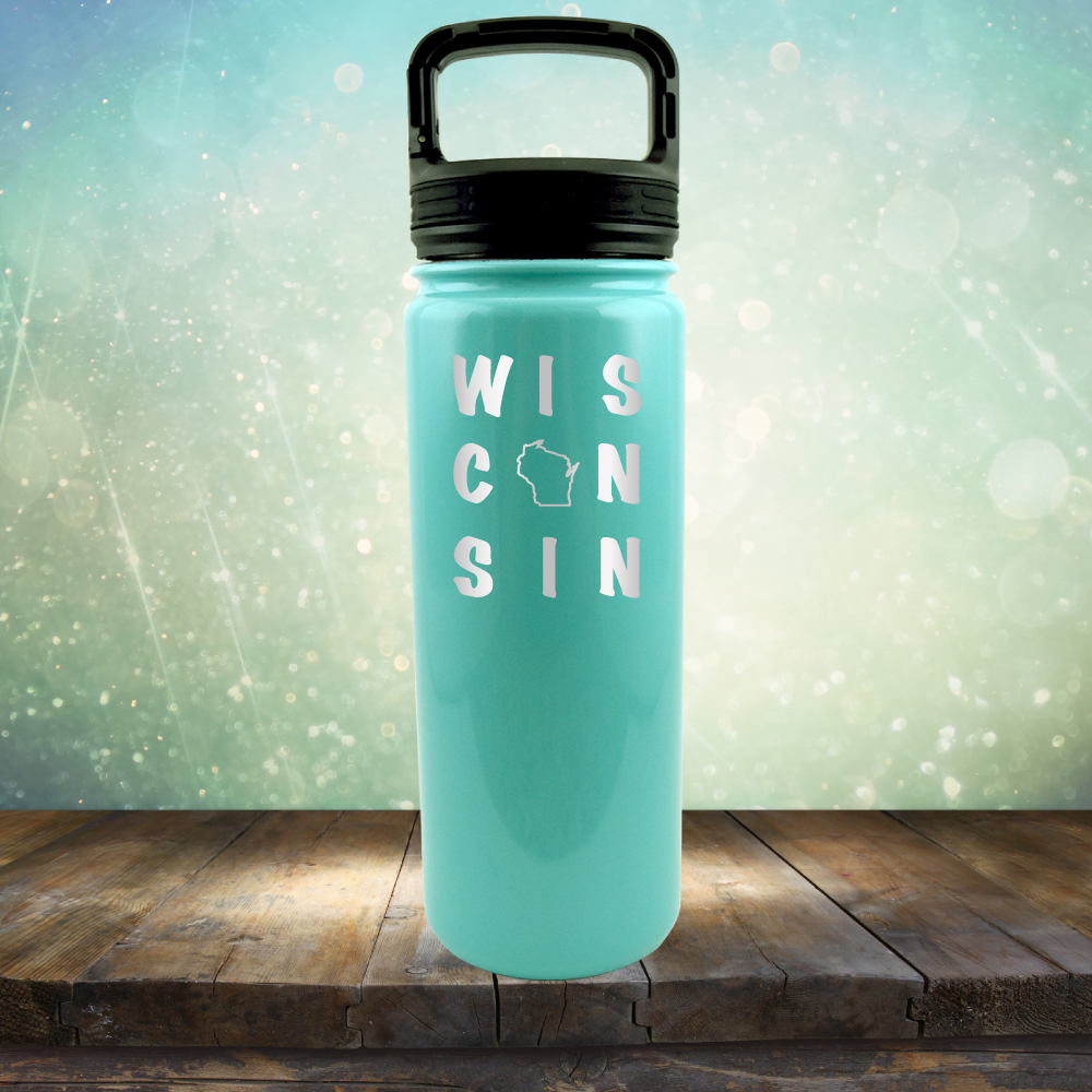Wisconsin Written Out - Laser Etched Tumbler Mug