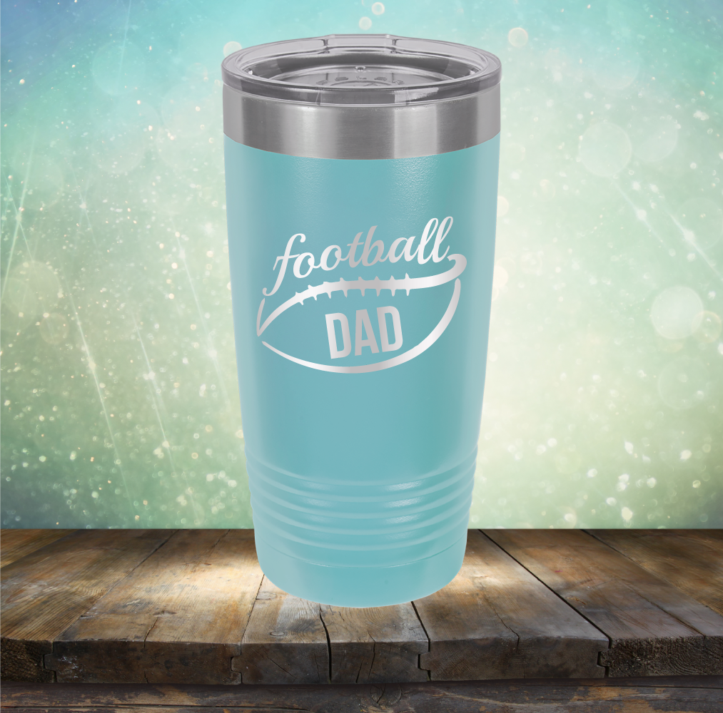 Football Dad - Laser Etched Tumbler Mug