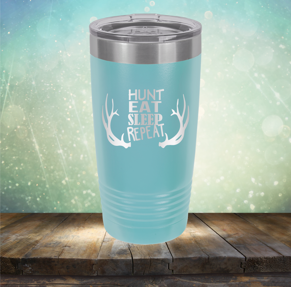 Hunt Eat Sleep Repeat - Laser Etched Tumbler Mug