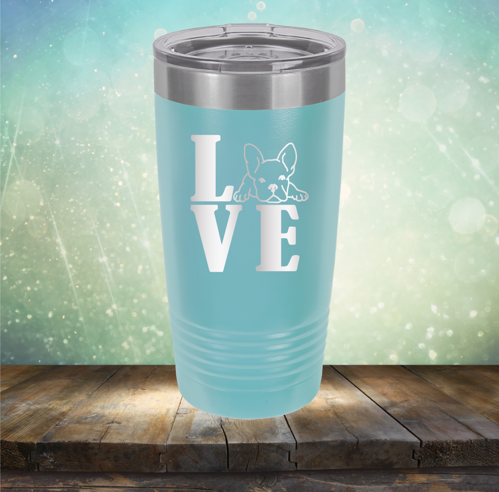 Love Frenchie - Laser Etched Tumbler Mug