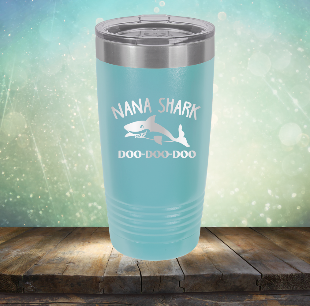 Nana Shark - Laser Etched Tumbler Mug