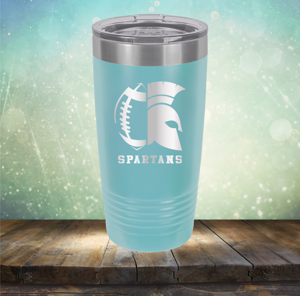 Spartans Football - Laser Etched Tumbler Mug