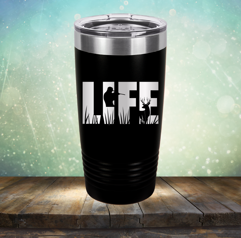 Life Hunting - Laser Etched Tumbler Mug