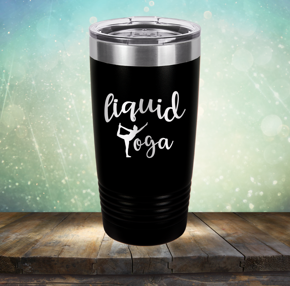 Liquid Yoga - Laser Etched Tumbler Mug