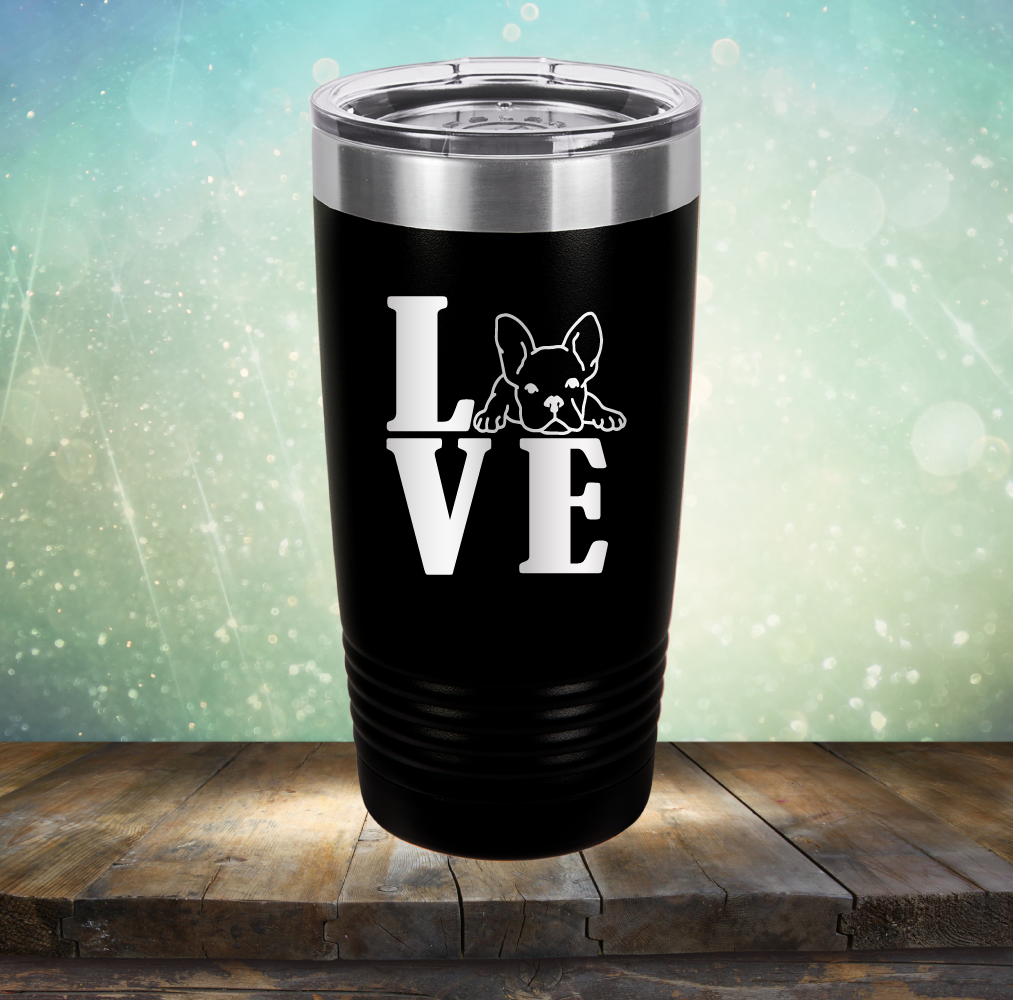 Love Frenchie - Laser Etched Tumbler Mug