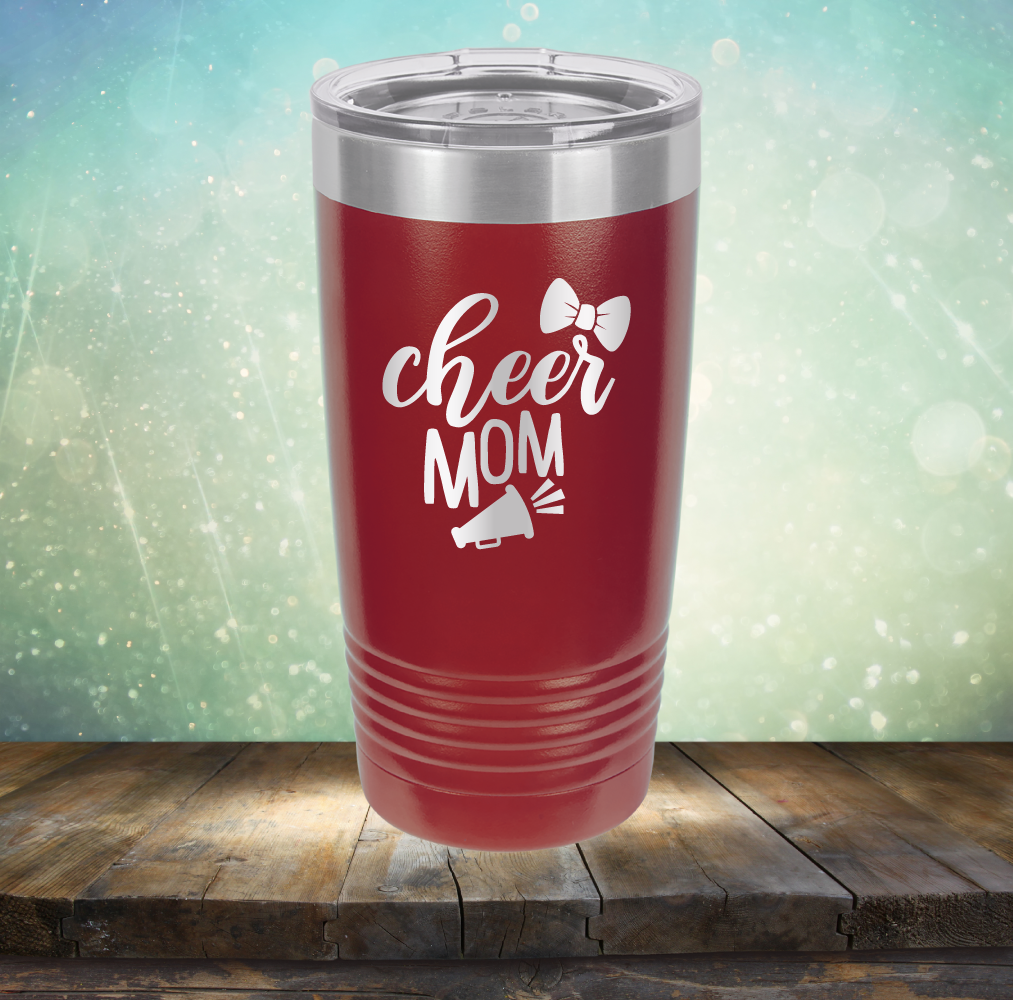 Cheer Mom - Laser Etched Tumbler Mug