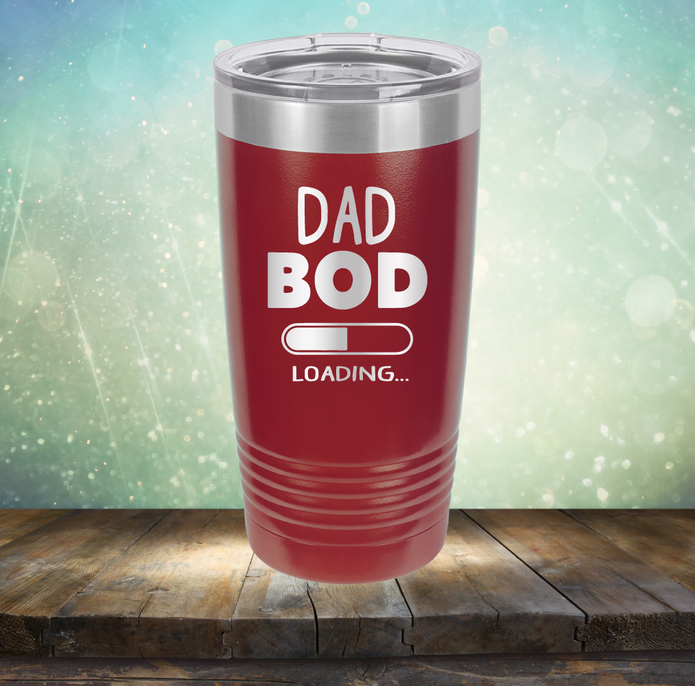 Dad Bod Loading - Laser Etched Tumbler Mug