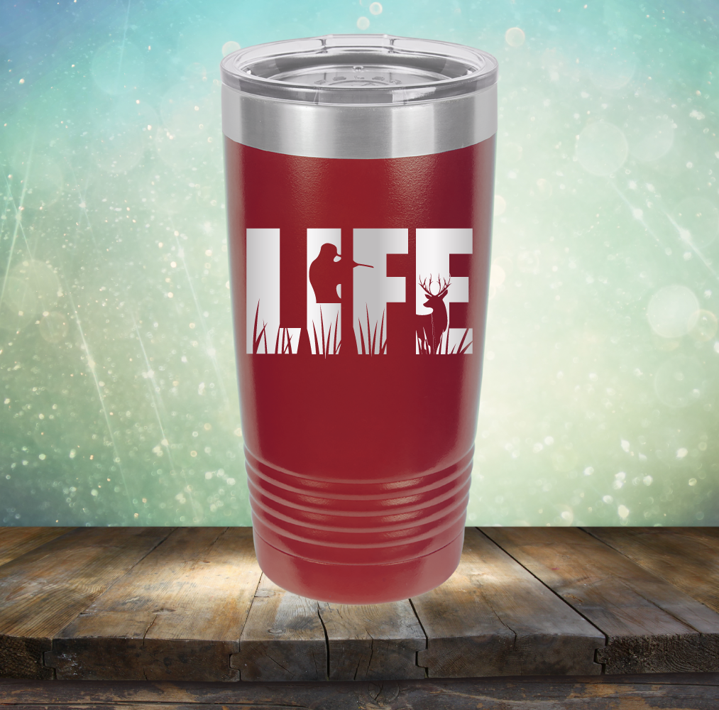 Life Hunting - Laser Etched Tumbler Mug