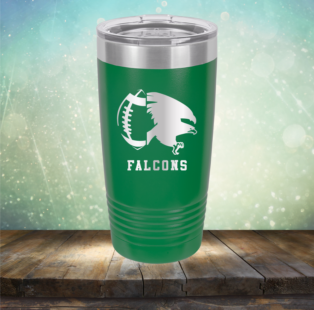 Falcons Football - Laser Etched Tumbler Mug