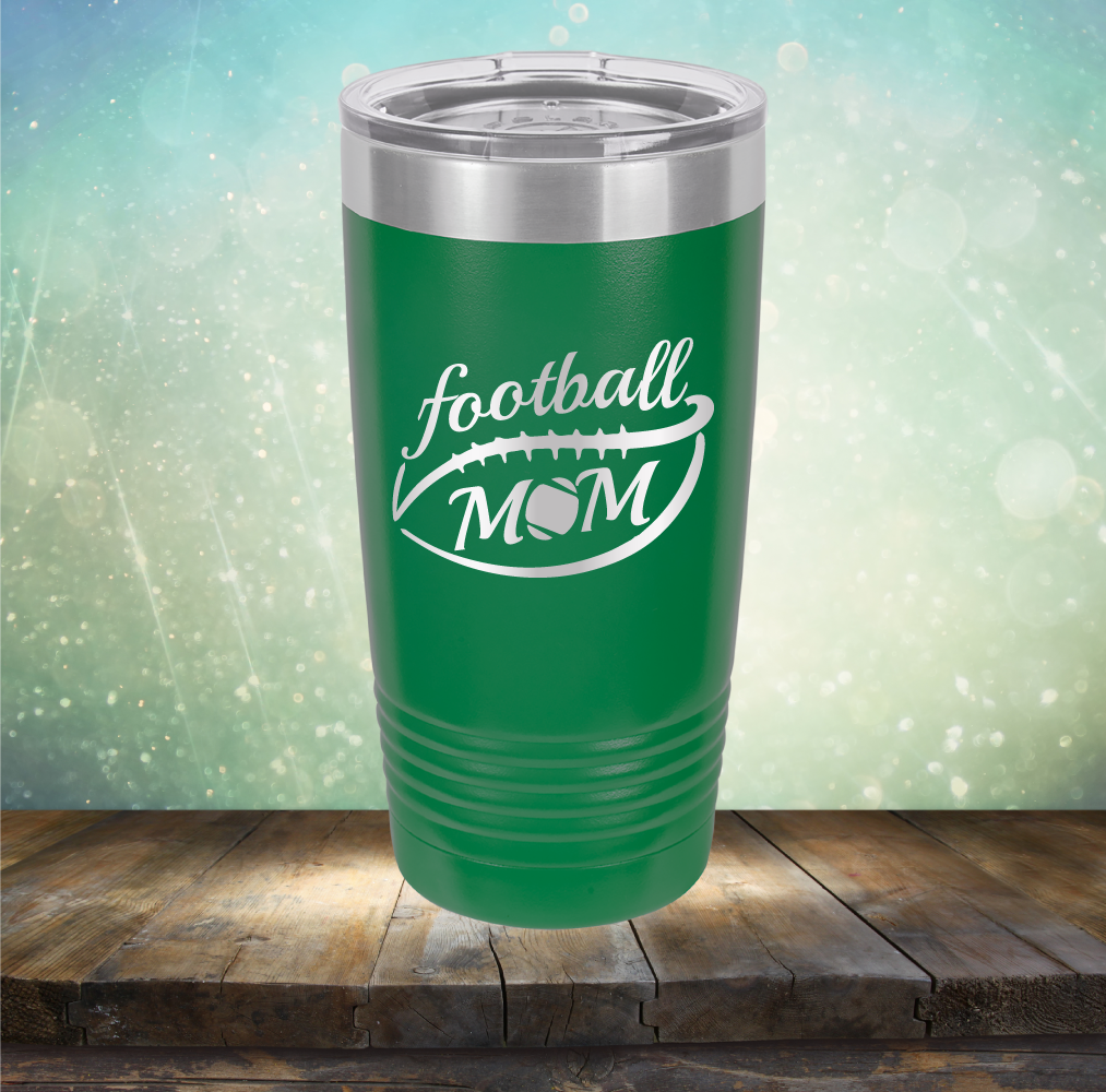 Football Mom - Laser Etched Tumbler Mug