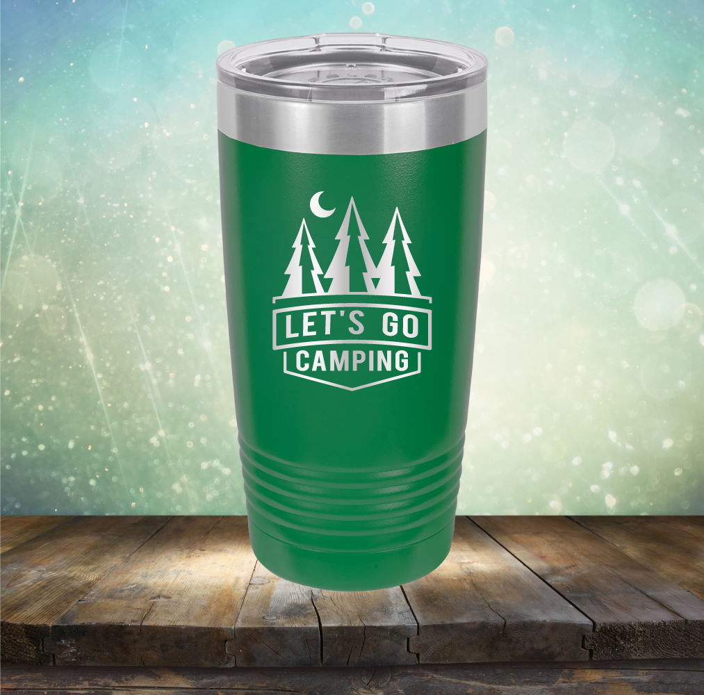 Let&#39;s Go Camping - Laser Etched Tumbler Mug