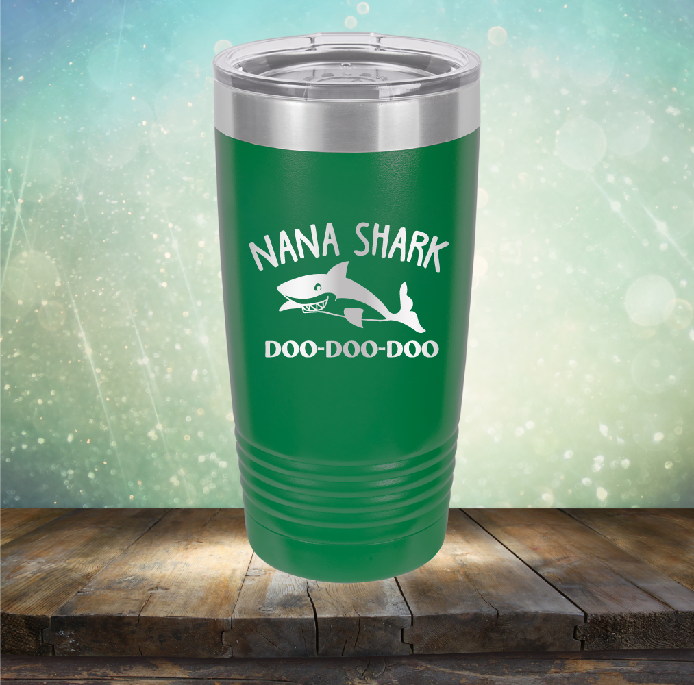 Nana Shark - Laser Etched Tumbler Mug