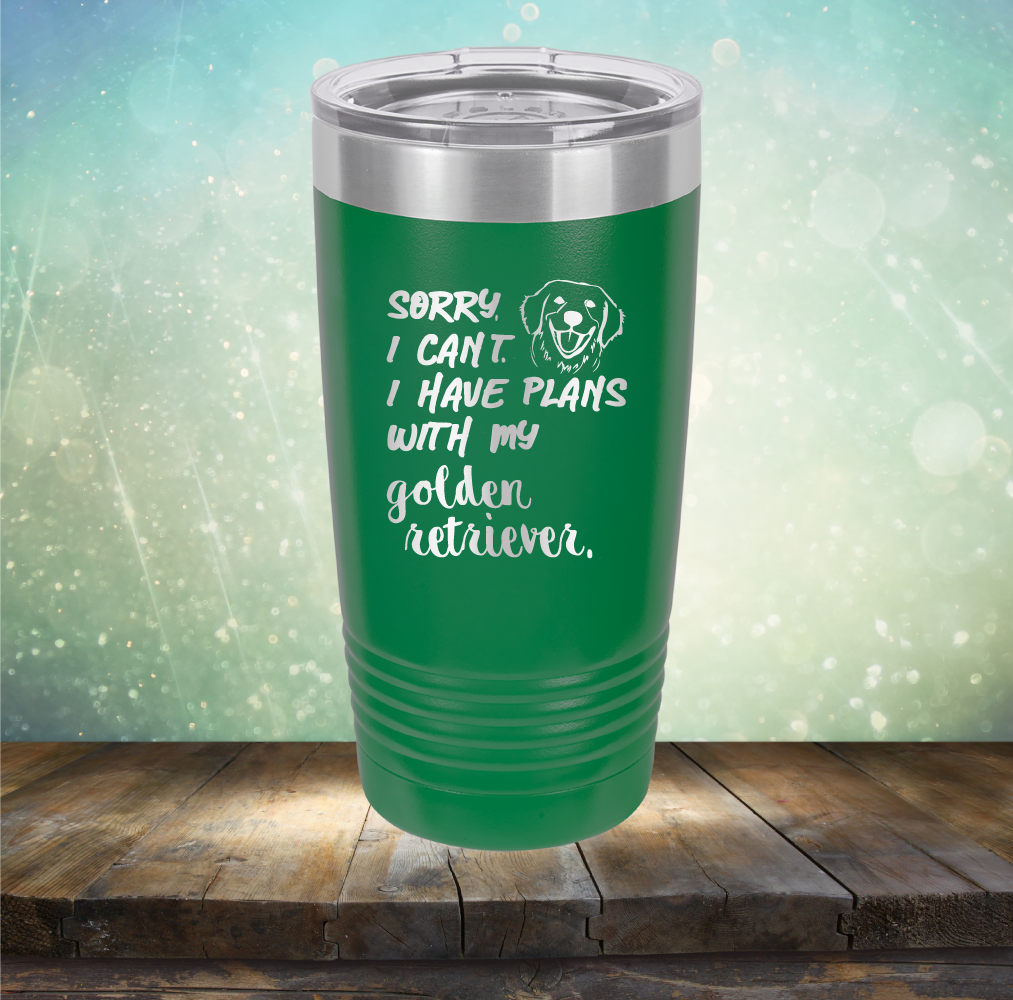 Sorry I Can&#39;t, I Have Plans With My Retriever - Laser Etched Tumbler Mug