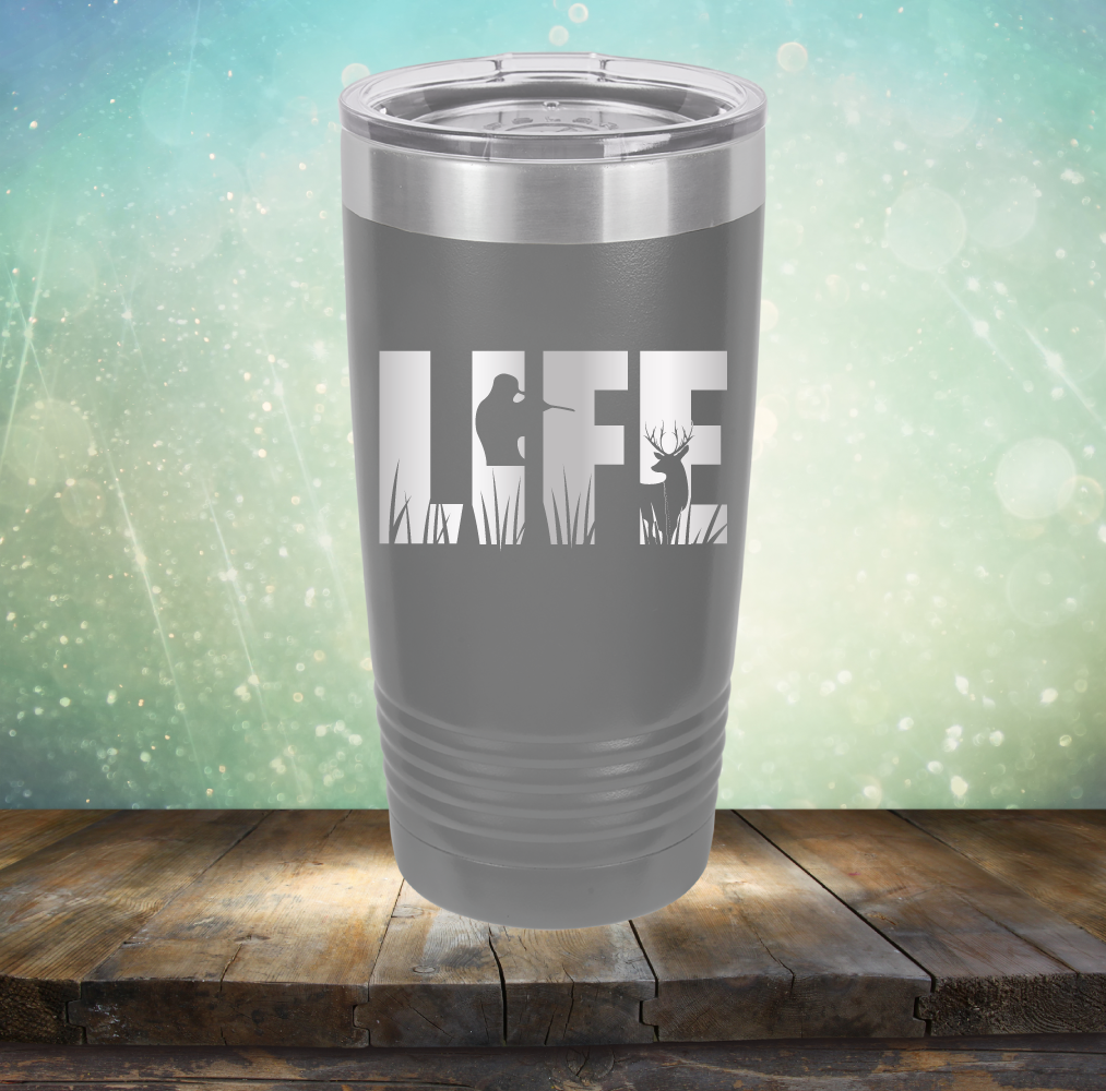 Life Hunting - Laser Etched Tumbler Mug