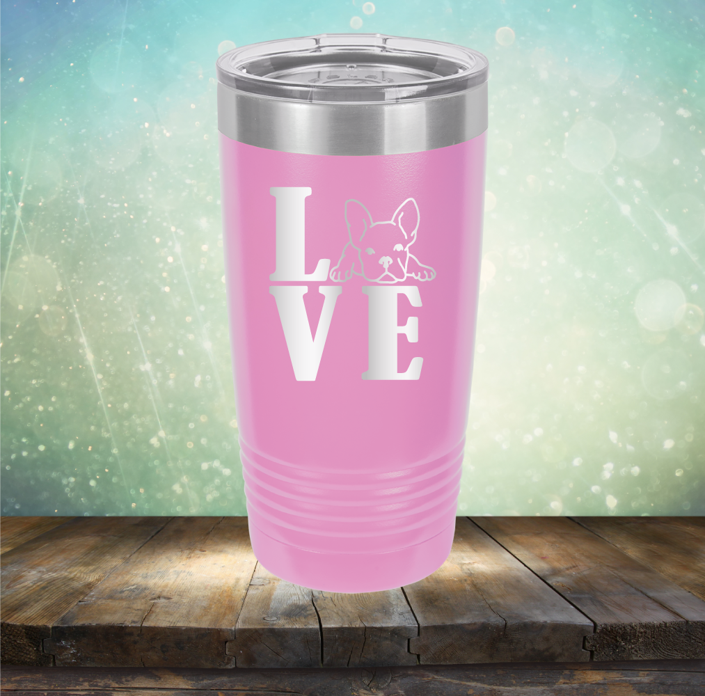 Love Frenchie - Laser Etched Tumbler Mug