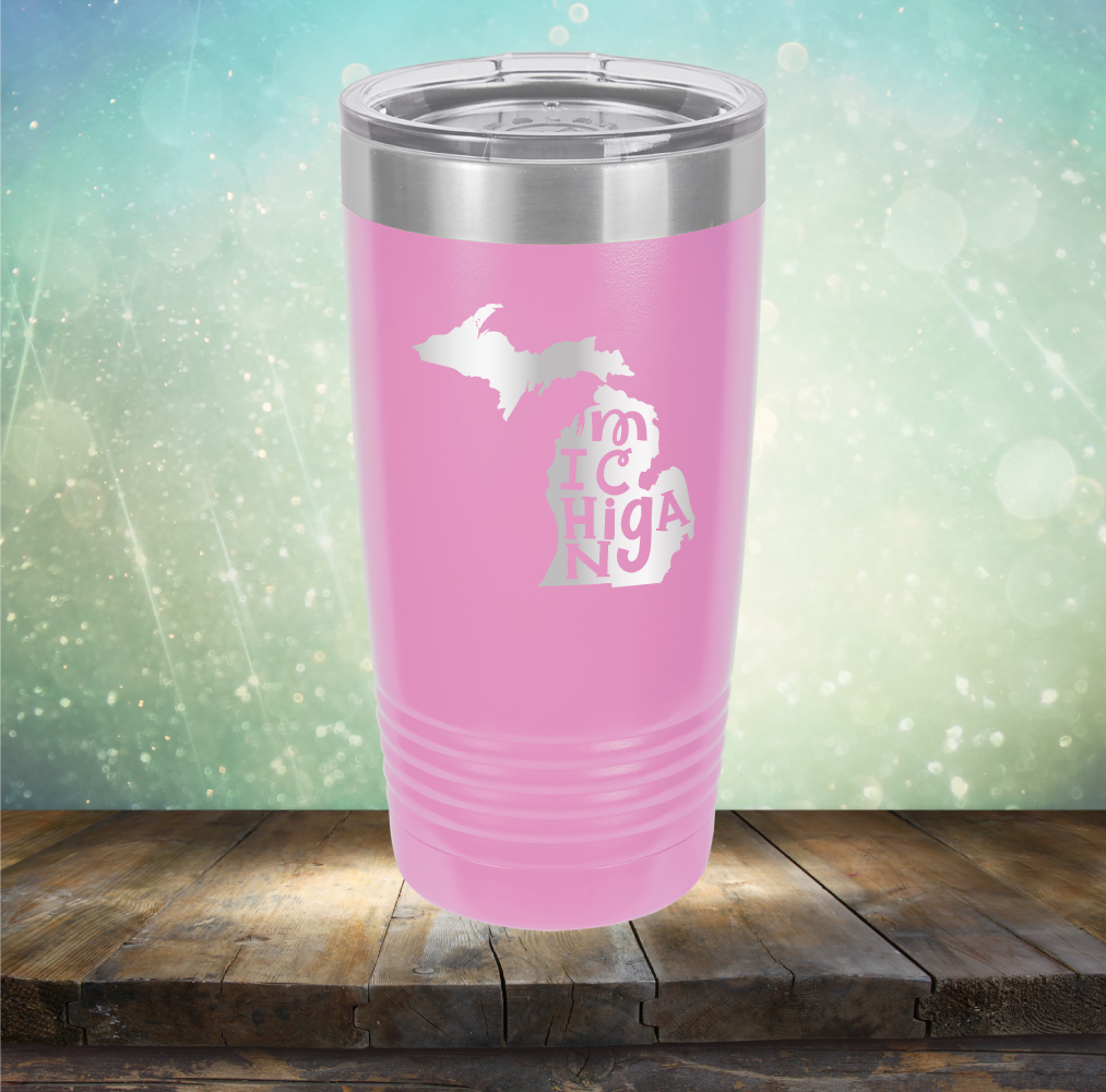 Michigan Outline - Laser Etched Tumbler Mug