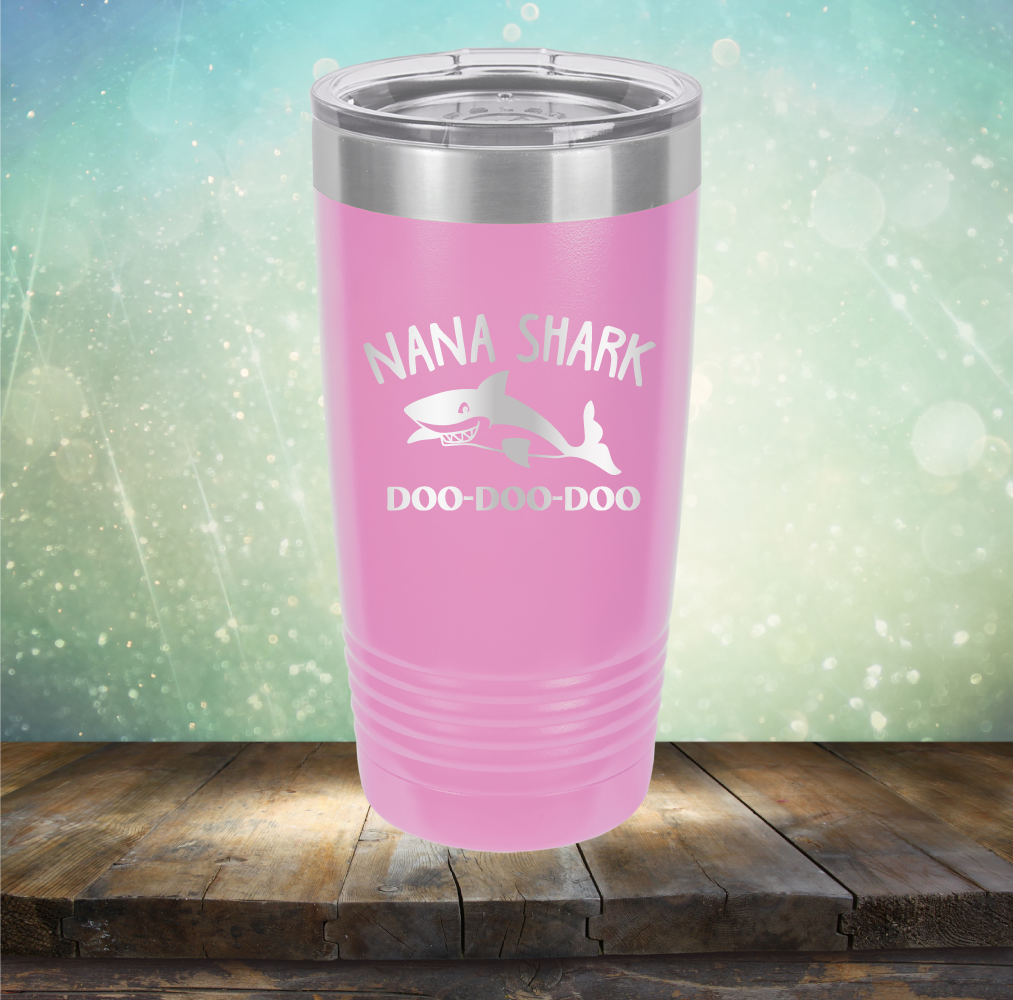 Nana Shark - Laser Etched Tumbler Mug