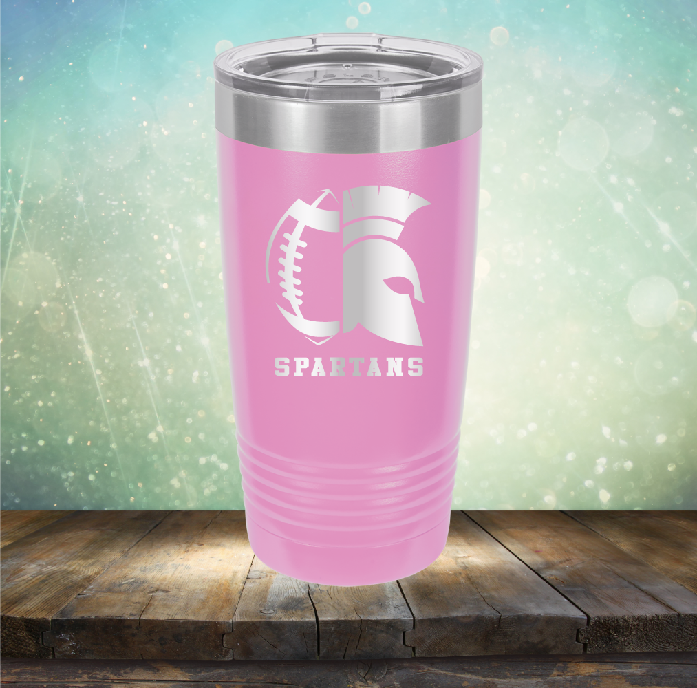 Spartans Football - Laser Etched Tumbler Mug
